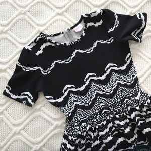 LuLaRoe Amelia Dress Small Black & White